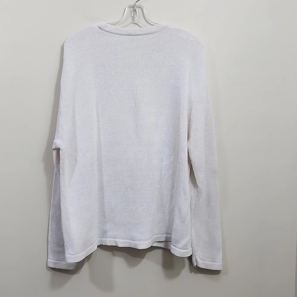 Vintage Blair Boutique cat & leaf knit long sleeve sweater woman's size XL - Picture 6 of 8